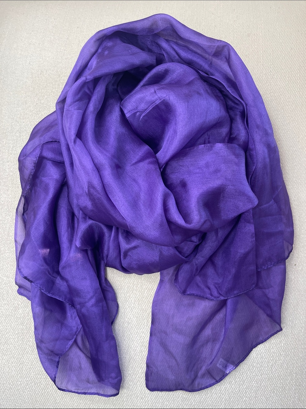 S17. 100% SILK SCARF | Large | 35 x 6'2"